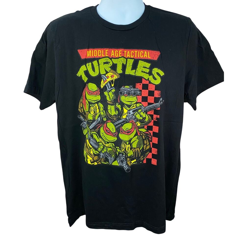 Nine Line T-Shirt Men’s XL Black Teenage Mutant Ninja Turtles Tactical Graphic